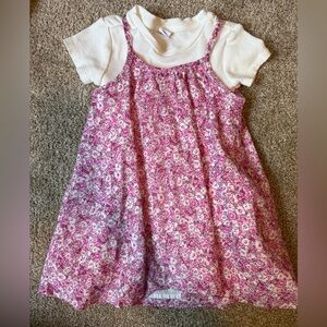 Gap Floral Pink and White Dress
